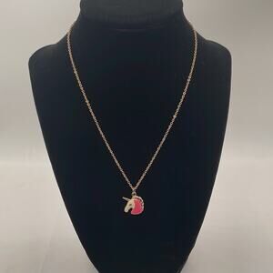 Gold Toned Unicorn Pendant/Necklace